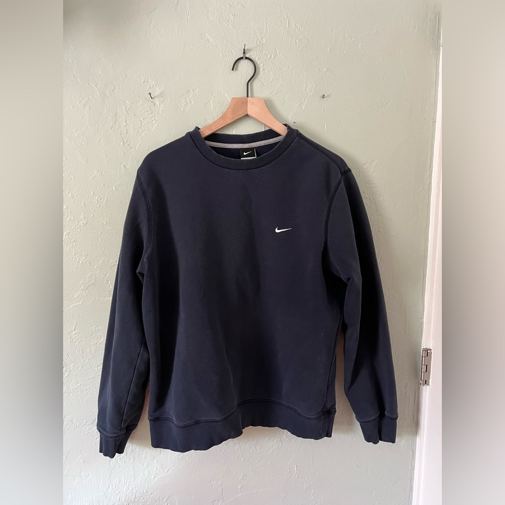 Nike Blue Oversized Crewneck Sweater Size L